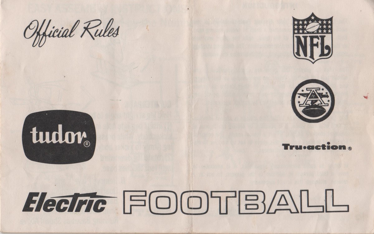 1968 69 Rule Book Cover