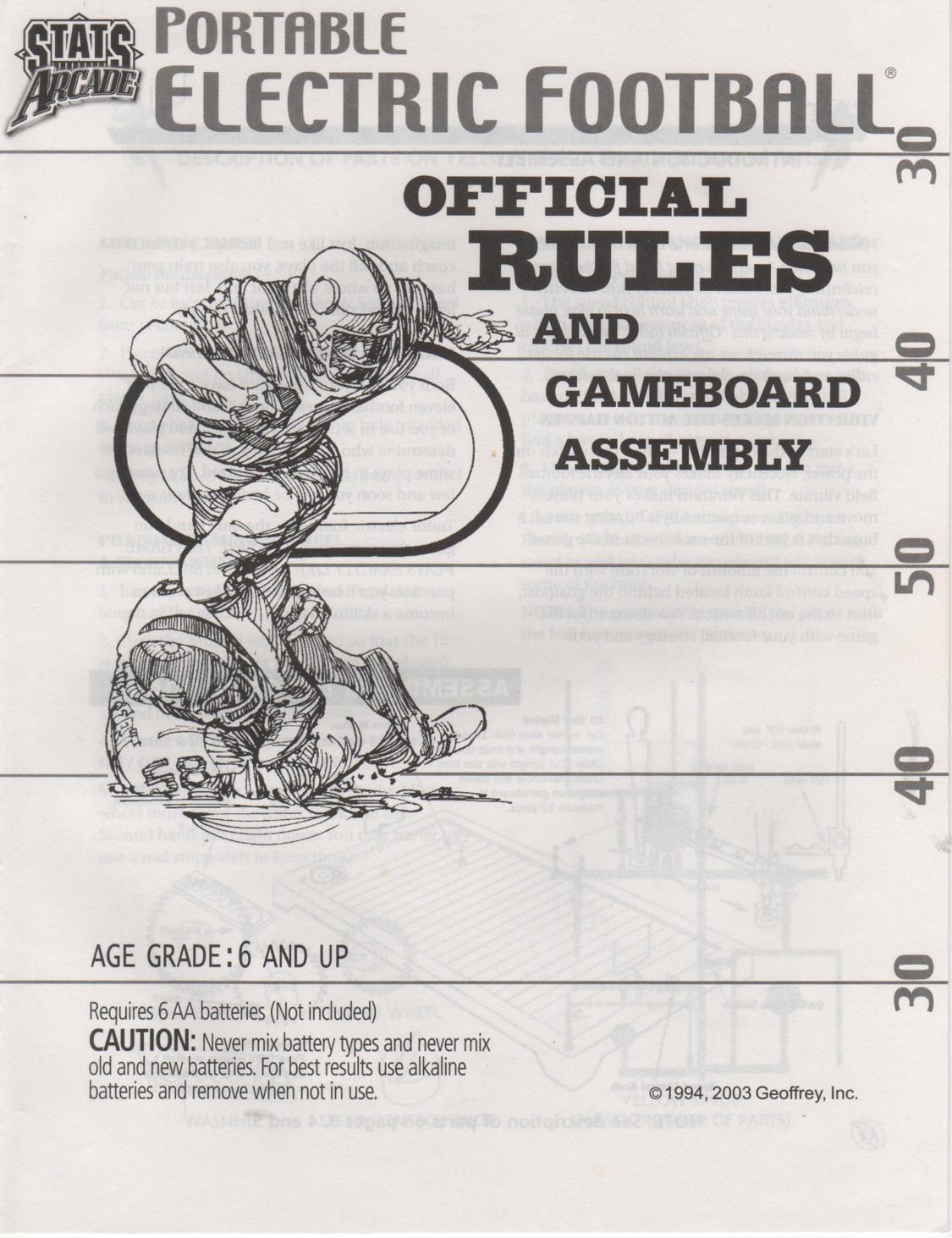 1994 2003 States Arcade Rule Book Cover