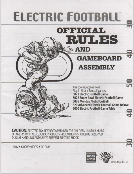 2005 Miggle Rule Book Cover