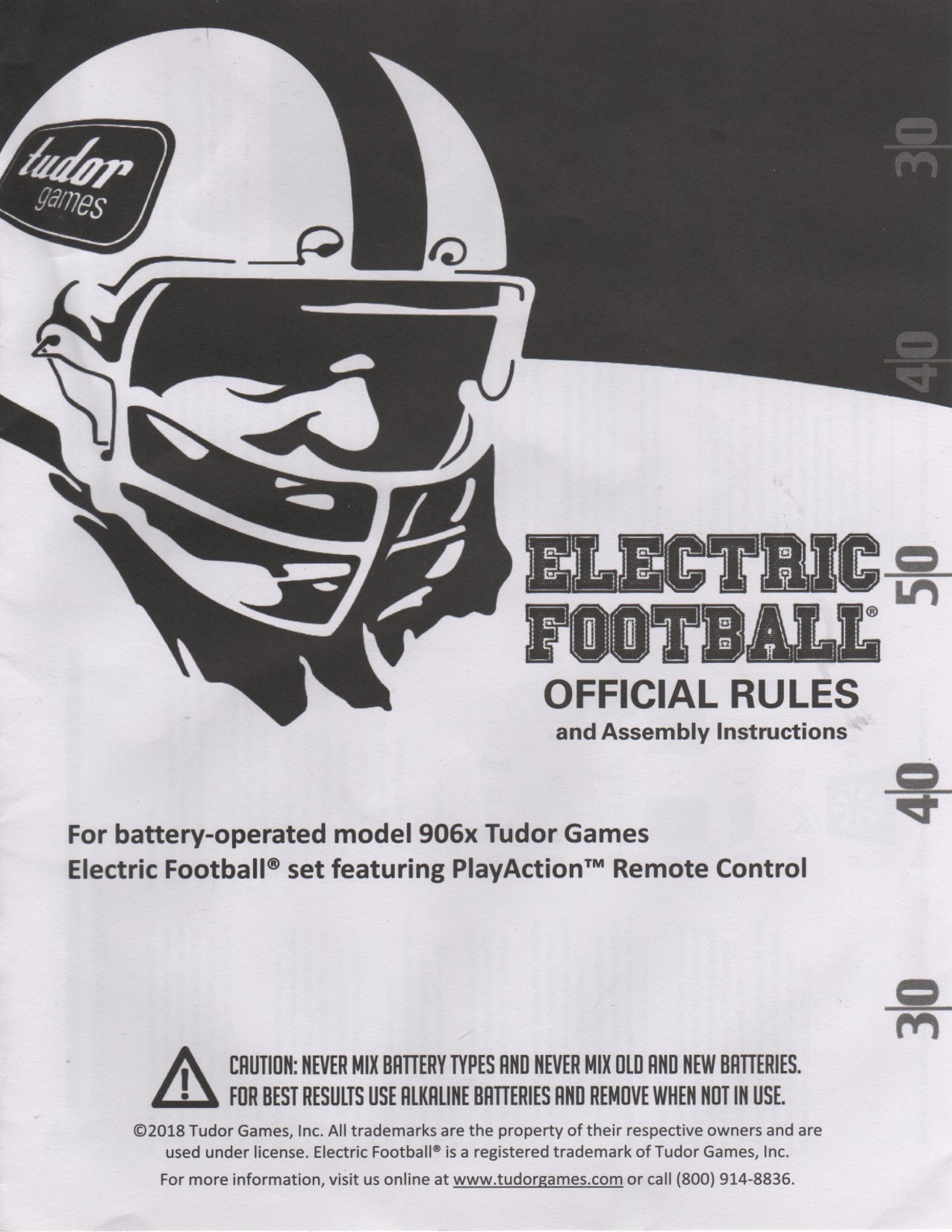 2018 Tudor Rule Book Cover