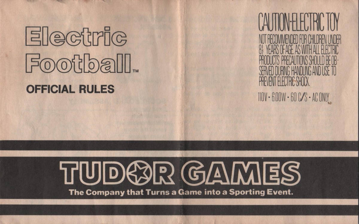 1979 Tudor Electric Football Cover